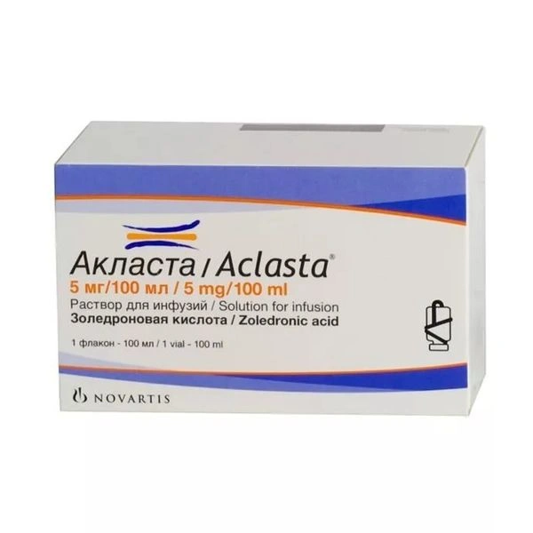 Акласта раствор для инфузий 50мкг/мл 100 мл №1 (Австрия)