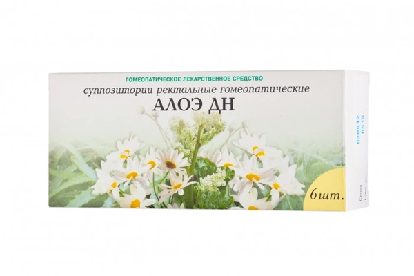 Алоэ ДН суппозитории №6 (Россия)