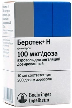 Беротек Н аэрозоль 100мкг/доза 200доз 10мл (Германия)