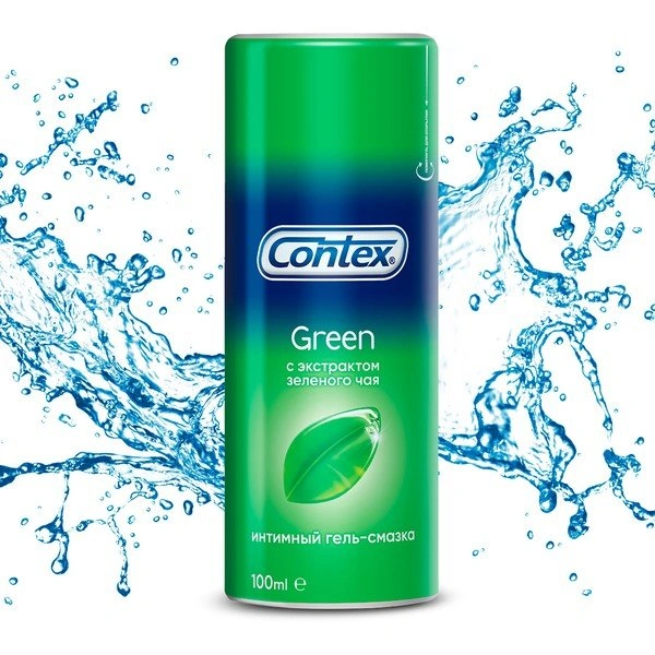 Гель-смазка Контекс 100мл Green (антибактериальная) (Чехия)