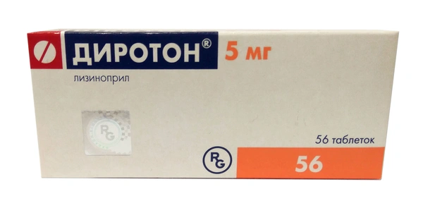 Диротон таблетки 5мг №56 (Россия)