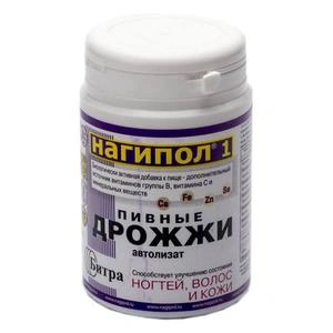 Дрожжи пивные Нагипол 1 для ногтей,волос,кожи №100 (Россия)