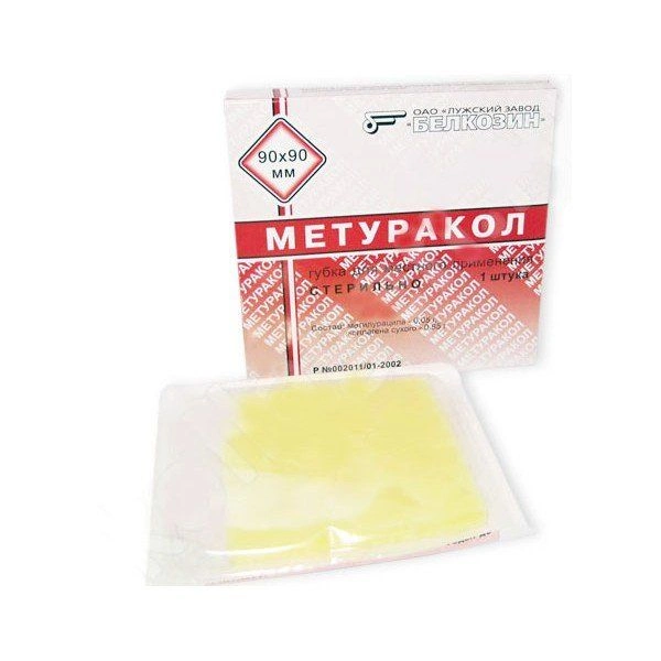 Метуракол губка 90х90 мм №1 (Россия)