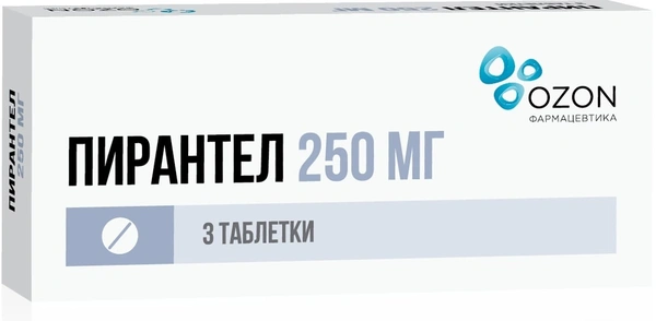 Пирантел таблетки 250 мг №3 (Россия)