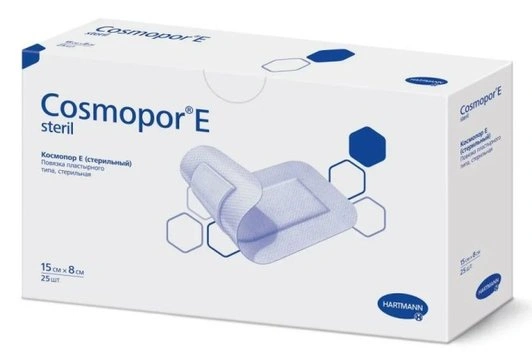 Повязка Cosmopor E самоклеющая стерильная 15х8 см №25 (Германия)