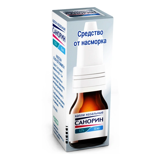 Санорин капли 0,1% 10 мл (Словакия)