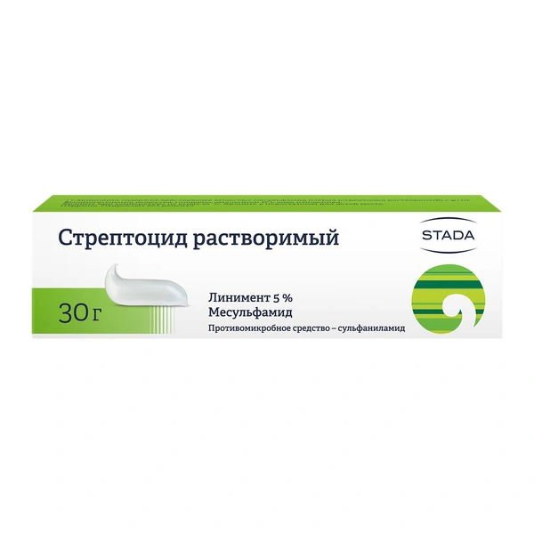 Стрептоцида линимент 5% 30,0 (Россия)