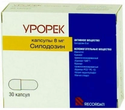 Урорек капсулы 8 мг №30 (Италия)