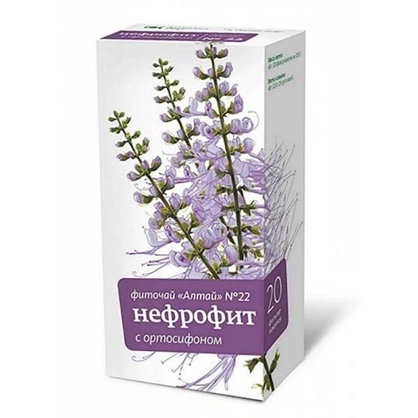 Фиточай Алтай №22 Нефрофит фильтр-пакет 2 г №20 с ортосифоном (Россия)