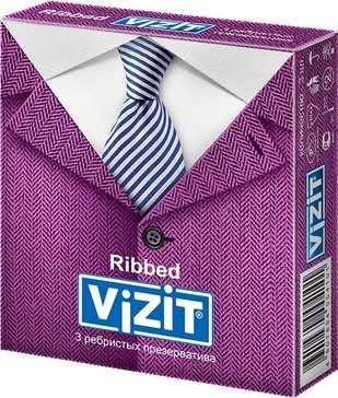 Презервативы VIZIT №3 Ребристые (Малайзия)