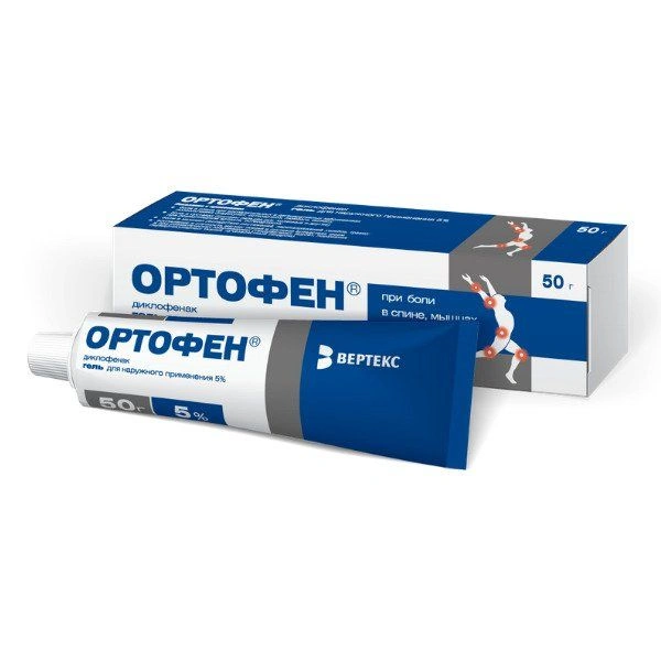 Ортофен гель 5% 50 г (Россия)