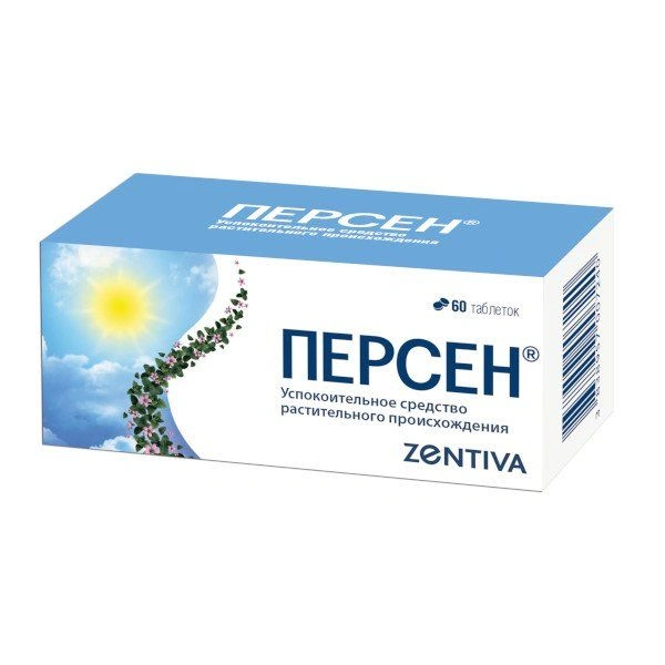 Персен таблетки, покрытые оболочкой №60 (Болгария)