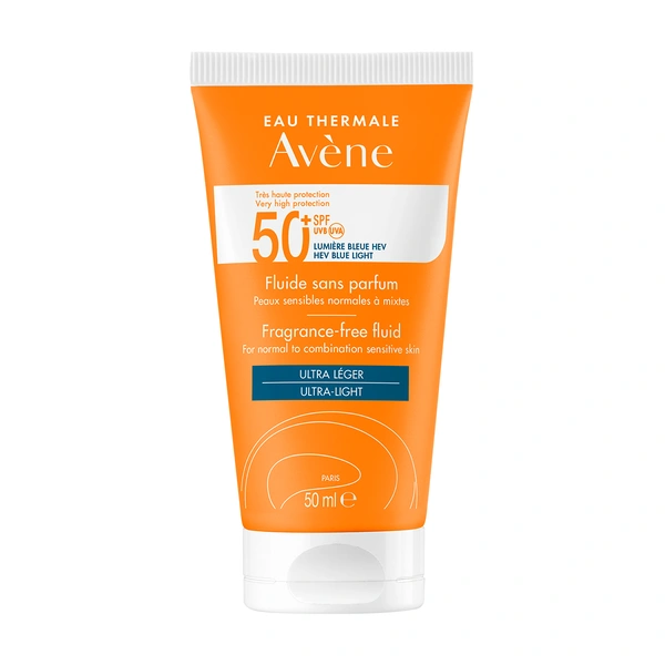 Авен Солнцезащитный флюид SPF50+ без отдушек 50 мл (Франция)