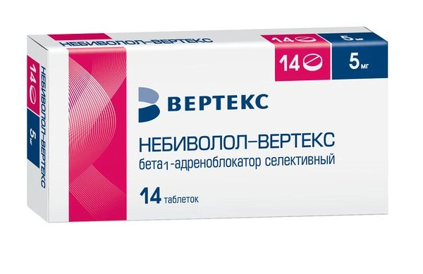 Небиволол-ВЕРТЕКС таблетки 5 мг №14 (Россия)