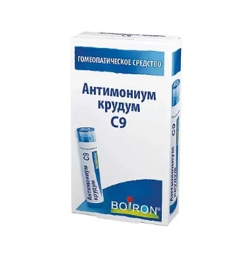 Антимониум крудум С9 гранулы гомеопатические 4г (Франция)