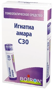 Игнатиа амара С30 гранулы гомеопатические 4 г (Франция)