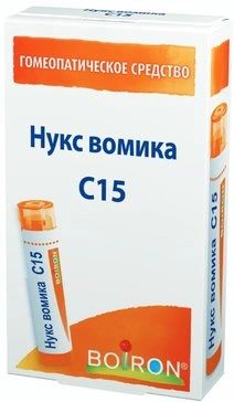 Нукс вомика С15 гранулы гомеопатические 4 г (Франция)