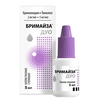 Бримайза Дуо капли глазные 2 мг/мл+ 5 мг/мл 5 мл (Россия)