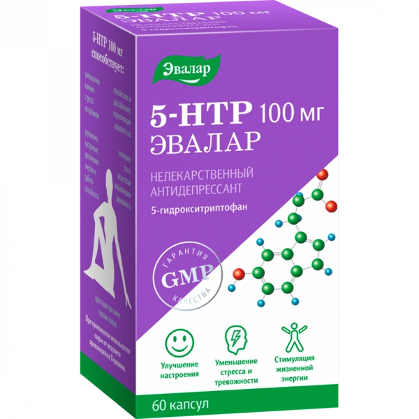 5-гидрокситриптофан (5-НТР) капсулы №60 (Россия)