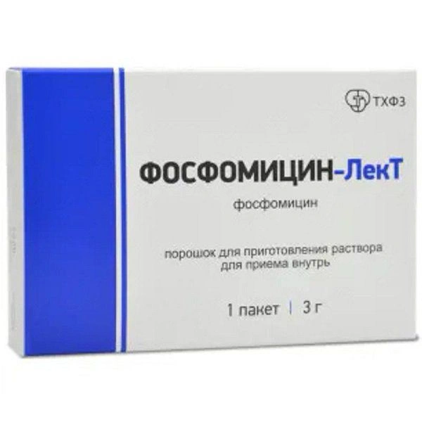 Фосфомицин-ЛекТ порошок для приготовления раствора для приема внутрь 3 г №1 (Россия)