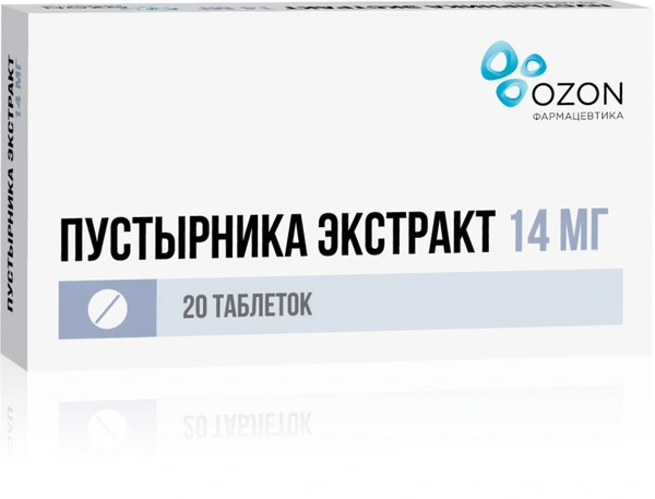 Пустырника экстракт таблетки 14 мг №20 Озон (Россия)