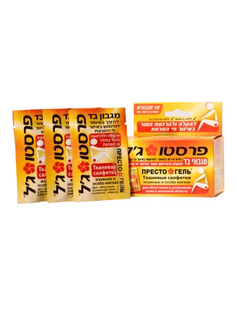 Престогель PRESTO GEL салфетки влажные №10 (Израиль)