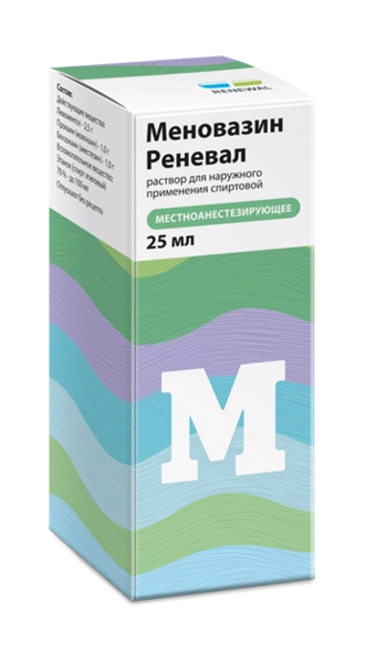 Меновазин Реневал раствор для наружного применения спиртовой 25 мл (Россия)