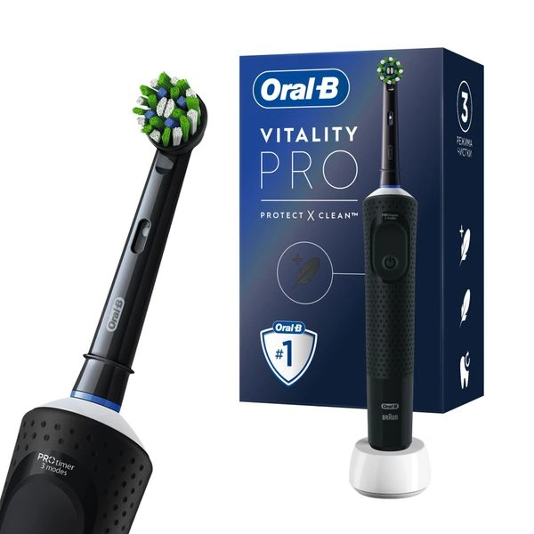 Зубная щетка Oral-B Электрическая Vitality Pro Lilac Mist тип 3708 с зарядным устройством (Германия)