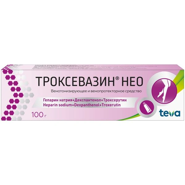 Троксевазин Нео гель 100 г (Болгария)