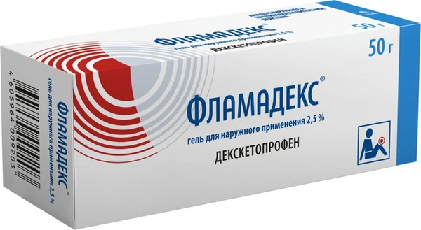 Фламадекс гель для наружного применения 2,5% 50 г (Россия)