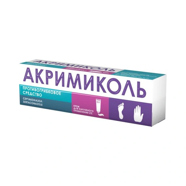 Акримиколь крем для наружного применения 2% 15 г (Россия)